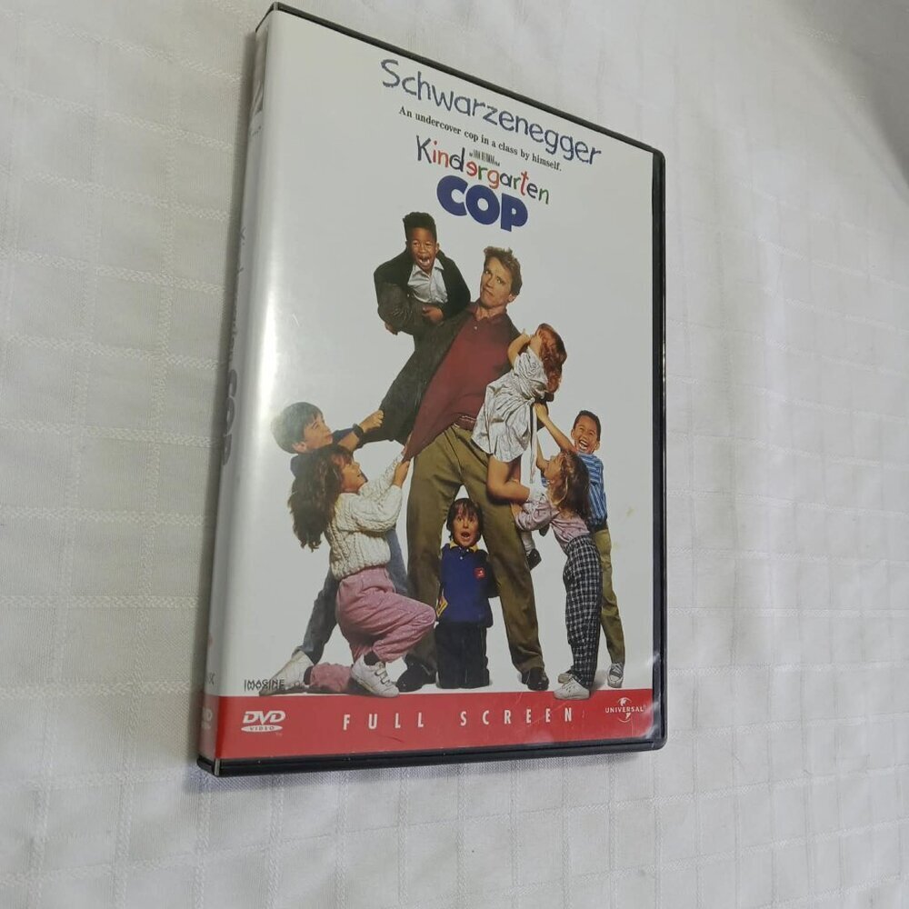 "Kindergarten Cop" Movie DVD, 1990 + 2 others Arnold Swartzmustardegger movies